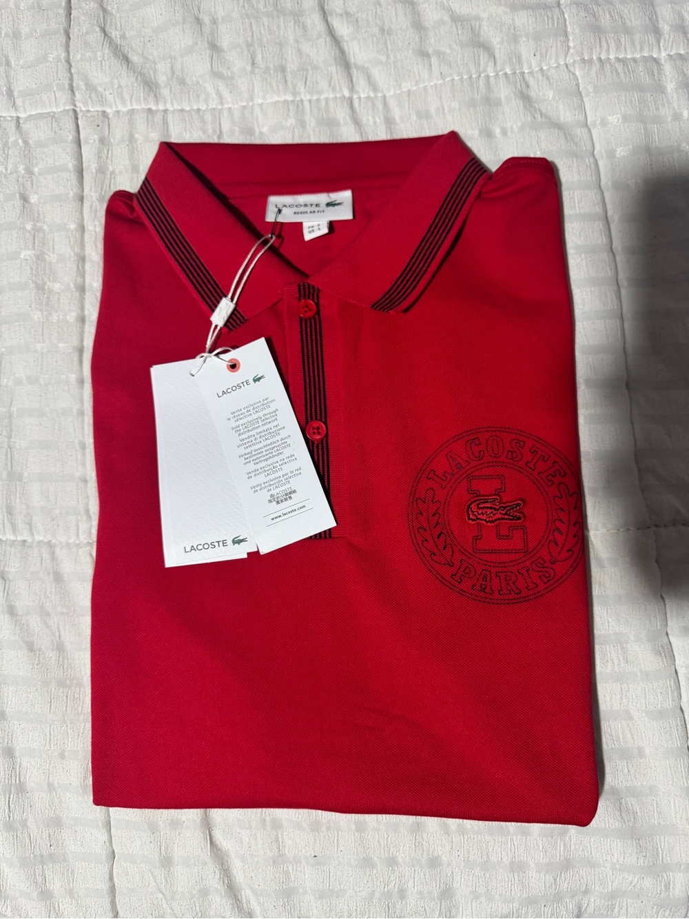 Lacoste Men’s Red Polo Shirt size M